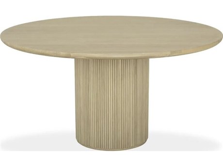 Brownstone Hayden Round Wood Natural Oak Dining Table