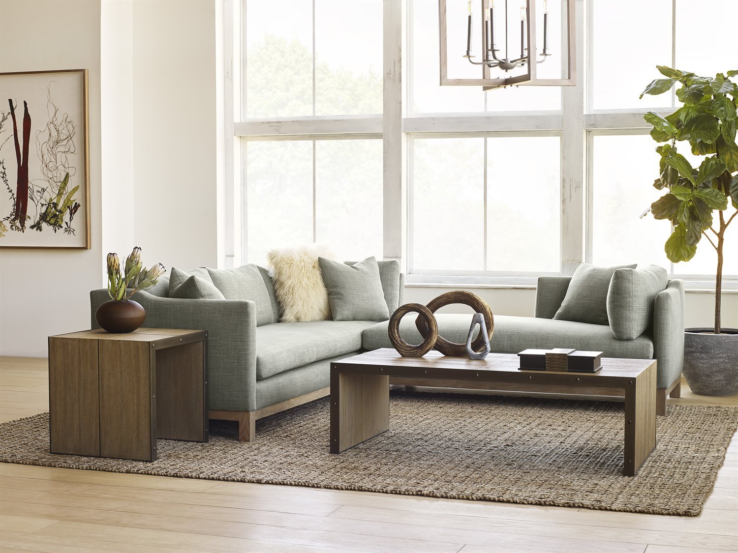 Brownstone Furniture Lennox Chai 56''W x 28''D Rectangular Coffee Table