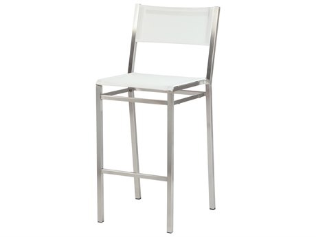 Barlow Tyrie Equinox Bar Stool - Pearl Textilene Sling