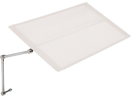 Barlow Tyrie Horizon Lounger Sunshade - Pearl Textilene Sling