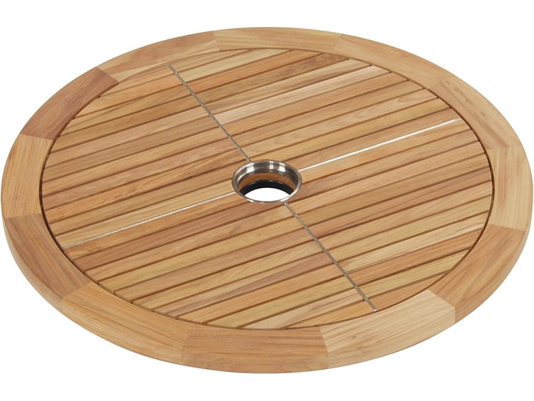 Barlow Tyrie Equinox Lazy Susan - Natural Teak - 26"W