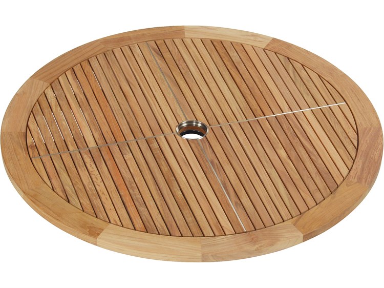 Barlow Tyrie Equinox Lazy Susan - Natural Teak - 29"W
