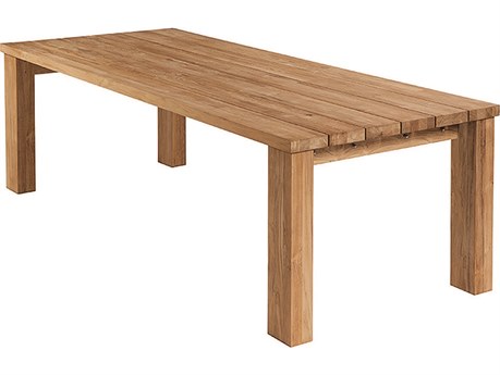 Barlow Tyrie Titan Dining Table Rustic Teak 94"W x 39"D x 30"H