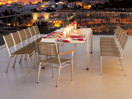 Barlow Tyrie Equinox Steel Dining Set