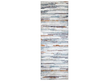 Bashian Andes Shag Striped Runner Area Rug