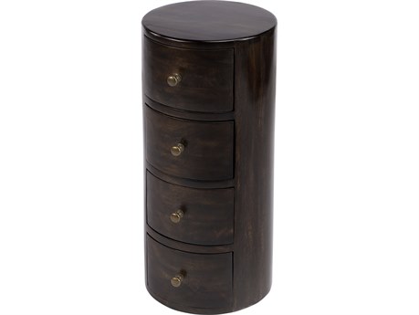 Butler Liam Round Wood Chocolate End Table