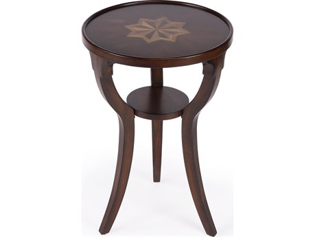 Butler Dalton Round Wood Cherry End Table