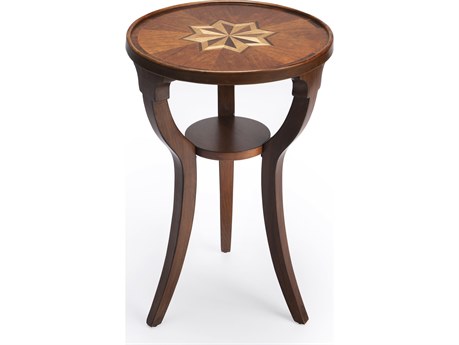 Butler Dalton Round Wood Olive Ash End Table