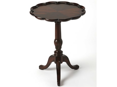 Butler Dansby Round Wood Cherry End Table