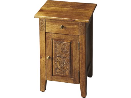 Butler Wester Rectangular Wood Artifacts End Table