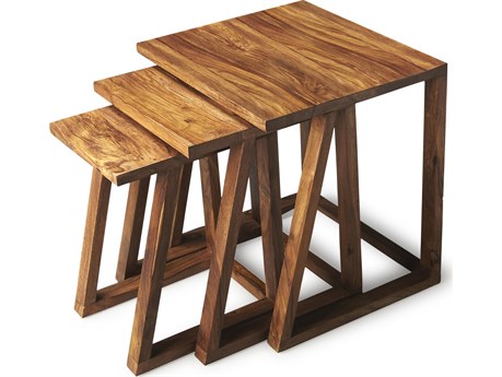 Butler Mira Rectangular Wood Brown End Table