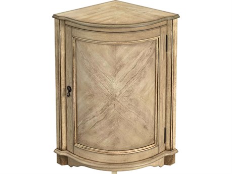 Butler Durham Cherry Beige Rubberwood Accent Cabinet