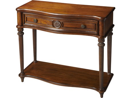 Butler Alexander Rectangular Wood Olive Ash Console Table