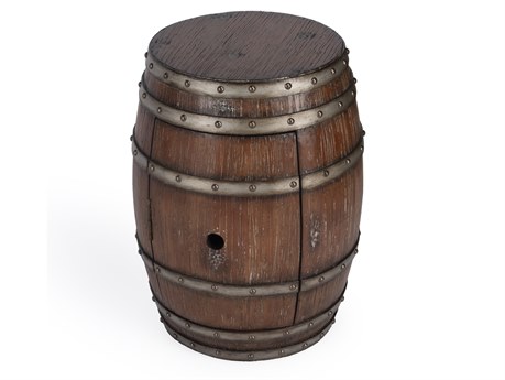 Butler Calumet Round Wood Mountain Lodge End Table