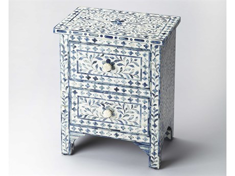 Butler Trubadur Blue Bone Inlay Mango Wood Accent Chest