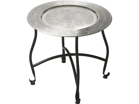 Butler Moroccan Round Metalworks End Table