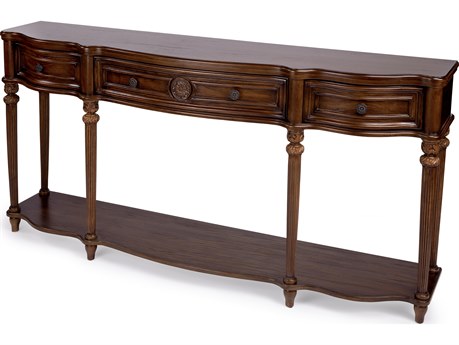 Butler Peyton Rectangular Wood Vintage Oak Console Table
