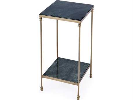 Butler Larkin Square Green Marble End Table