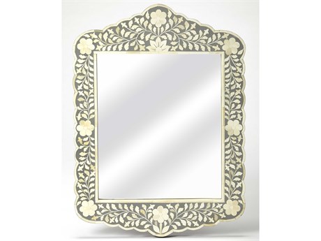 Butler Vivienne Gray Bone Inlay Wall Mirror