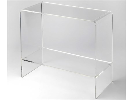 Butler Crystal Clear Rectangular Acrylic Console Table