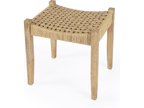 Butler Garner Beige Accent Stool