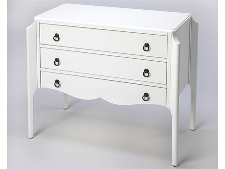 Butler Wilshire Smooth White Oak Wood Accent Chest