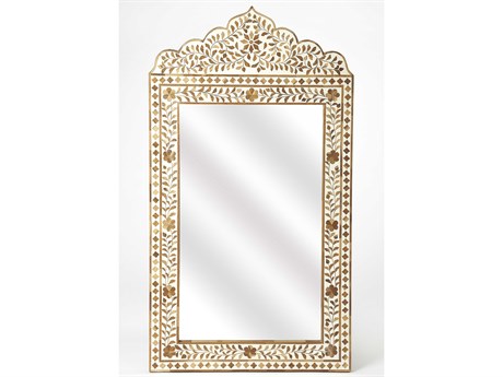 Butler Vivienne Wood & Bone Inlay Wall Mirror