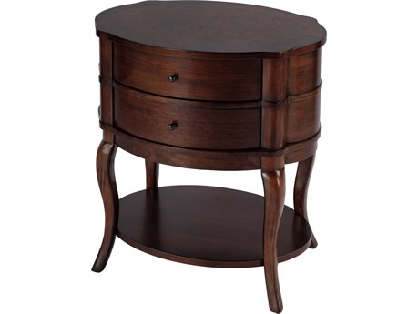 Butler Jarvis Oval Wood Umber End Table