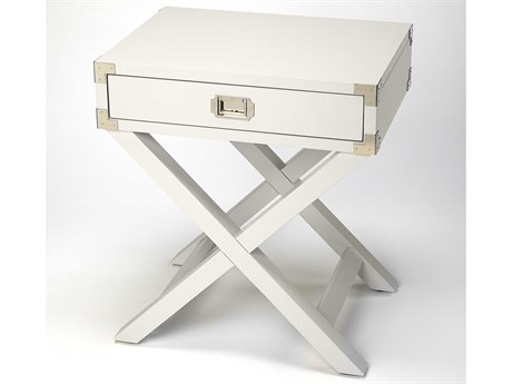 Butler Anew Rectangular Wood White End Table
