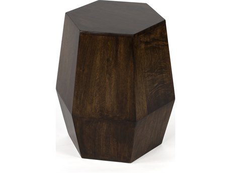 Butler Gulchatai Hexagon Wood Walnut End Table