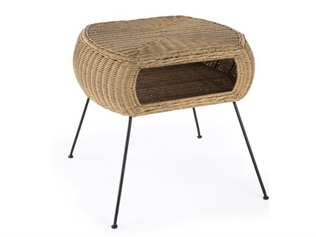 Butler Coralitta Rectangular Natural Rattan End Table