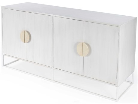 Butler Lennasa 63" Mango Wood White Sideboard