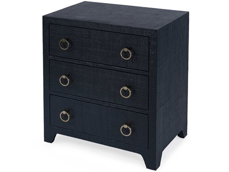 Butler Bar Harbor 3-Drawers Blue Nightstand