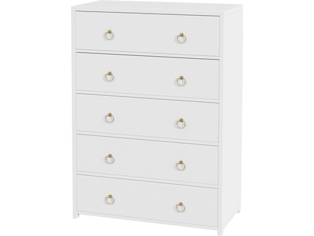 Butler Lark 5-Drawers Acacia Wood Dresser