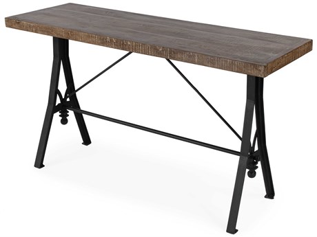 Butler Croyden Rectangular Wood Industrial Chic Console Table