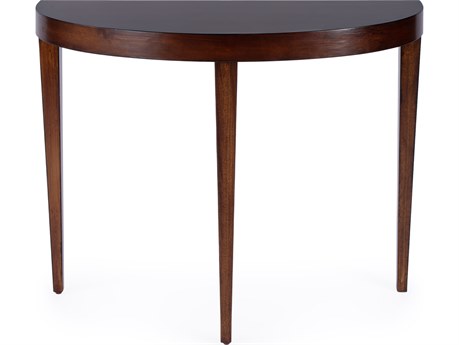 Butler Ingrid Demilune Wood Antique Cherry Console Table
