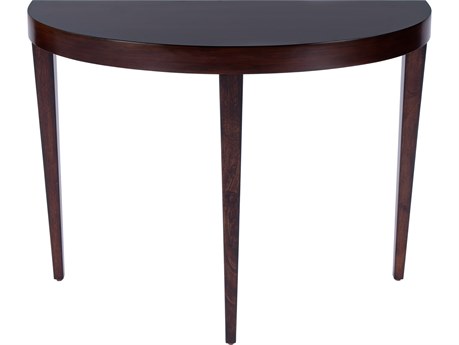Butler Ingrid Demilune Wood Traditional Burl Console Table