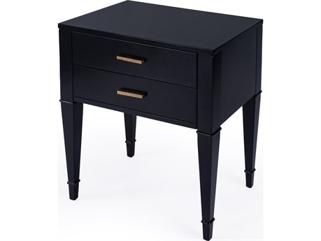 Butler Kai Rectangular Wood Black Licorice End Table