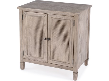 Butler Flagstaff Desert Sand Natural Mindi Wood Accent Cabinet