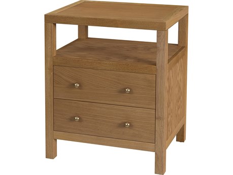 Butler Nora 2-Drawers Oak Wood Nightstand