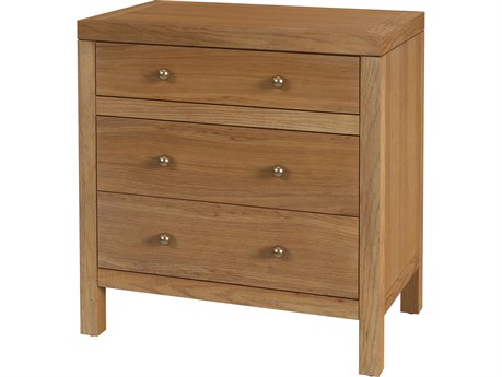 Butler Nora 3-Drawers Oak Wood Nightstand