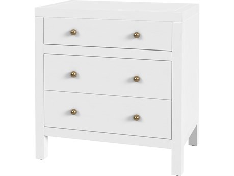 Butler Nora 3-Drawers Acacia Wood Nightstand