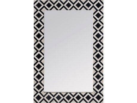Butler Verona Black Bone Rectangular Wall Mirror
