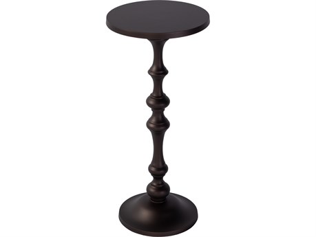 Butler Passeo Round Metal Bronze End Table