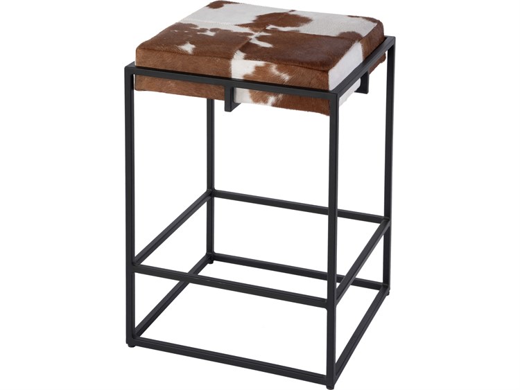 Photos - Chair Butler Stinson Black Brown White Leather Counter Stool 5973503