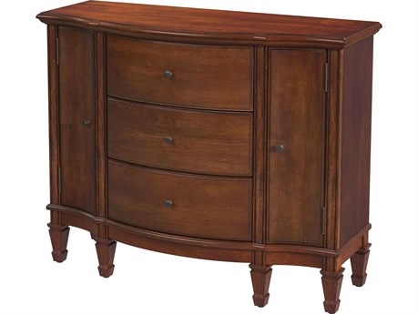 Butler Sheffield Antique Cherry Brown Poplar Wood Accent Cabinet