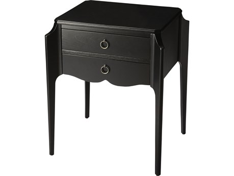 Butler Wilshire Rectangular Wood Black Licorice End Table