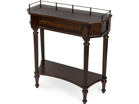 Butler Charleston Demilune Wood Cherry Console Table
