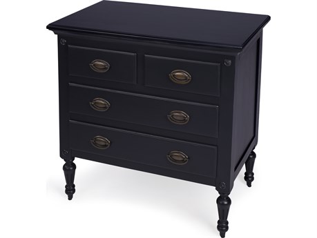 Butler Easterbrook Black Mahogany Wood Accent Chest