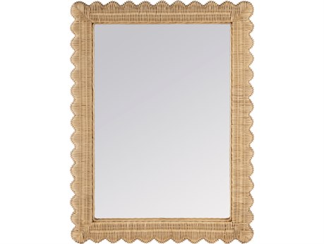 Butler Flora Natural Rattan Rectangular Wall Mirror